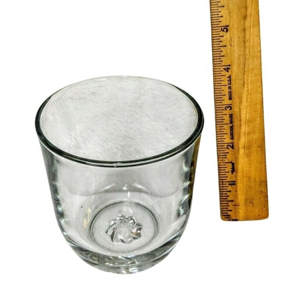 Glass Clear Candle Holder New 3 Inches High 62f - Picture 3 of 3